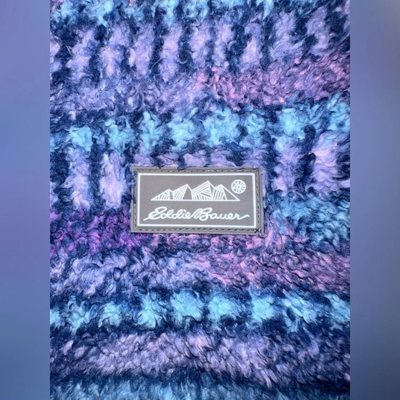 Eddie Bauer Kids Quest Fleece Plush Hoodie Full Zip Hooded Multicolor Size Med - Picture 6 of 10